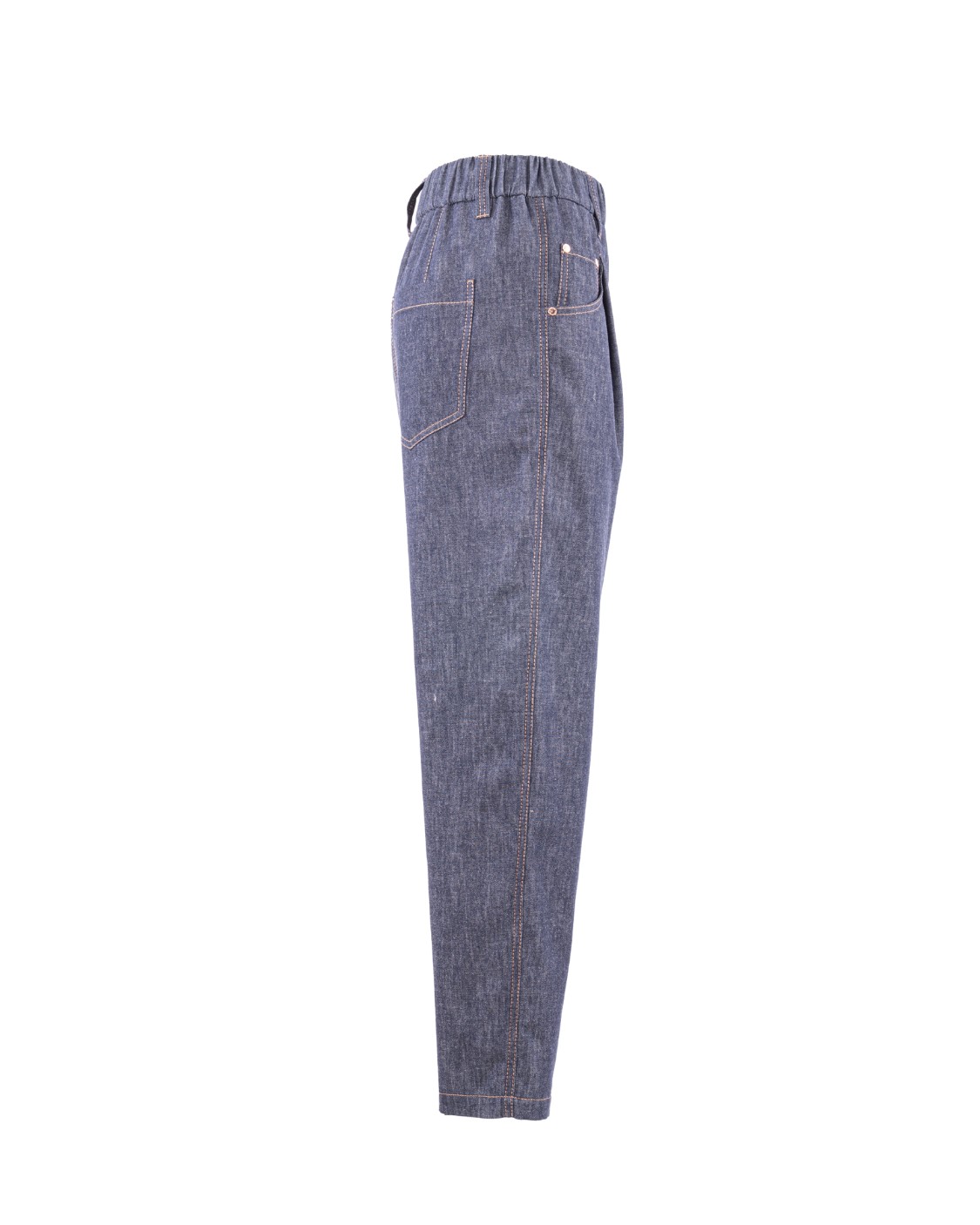 shop BRUNELLO CUCINELLI  Jeans: Brunello Cucinelli jeans vita media.
Vita elasticizzata.
Cinque tasche.
Passanti per cintura.
Vestibilità ampia.
Composizione: 100% COTONE.
Made in Italy.. MA782P5567-C001 number 3487925